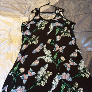 Floral Butterfly High Low Dress
